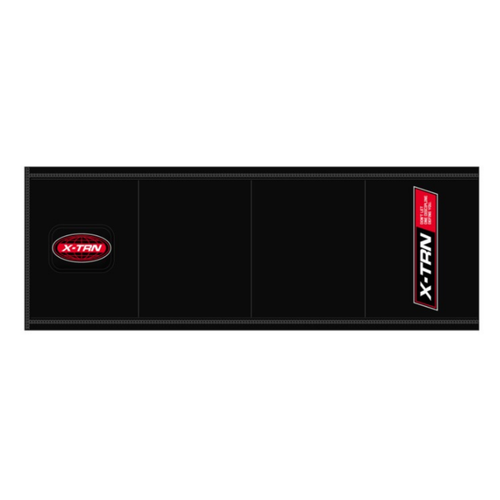 X-TRN arm band strap with logo and slogan combination design for fitness training support and compression use