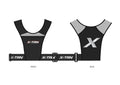 X-TRN chest harness alternate design showing front and back view with X back detail for fitness training support